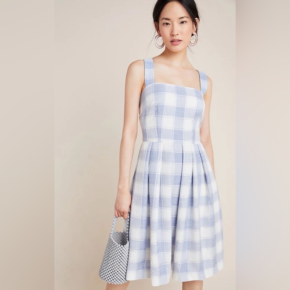 Anthropologie Gal Meets Glam Nikki Gingham Dress